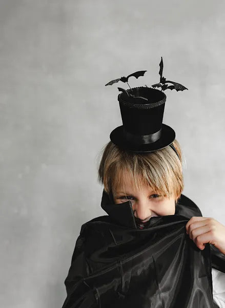 Hut Haarband Schwarz Mit Fledermäusen