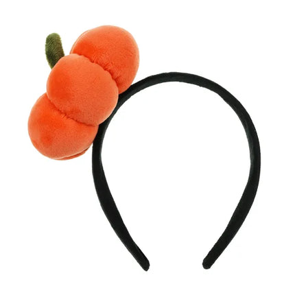 Kürbis Haarband Schwarz Orange
