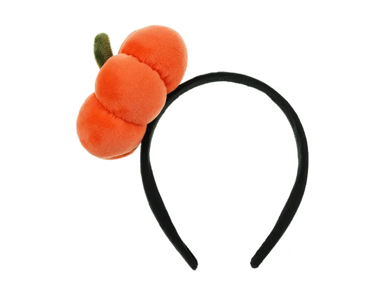 Kürbis Haarband Schwarz Orange