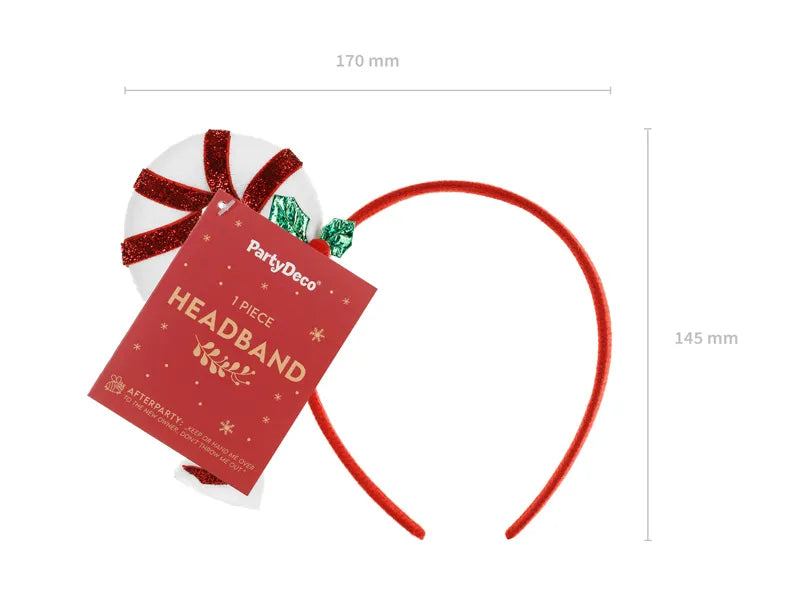 Zuckerstangen-Stirnband, 18,5x15,5cm, Mix