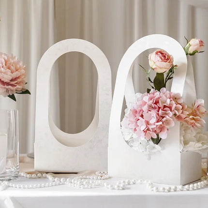 Weiße Share Box Blumenkasten 38cm
