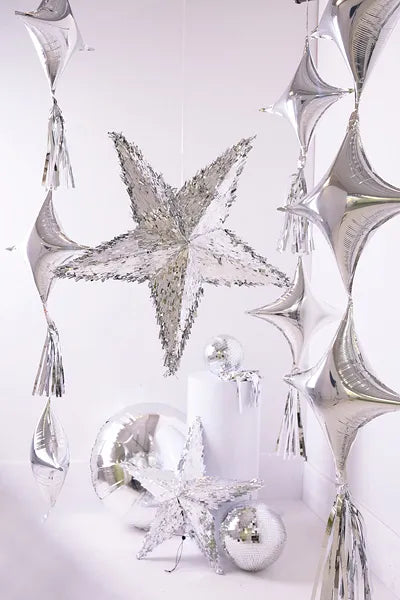 Stern Pinata Silber 68cm