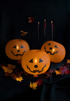 Halloween Ballons Orange Kürbisse 25cm 5Stk
