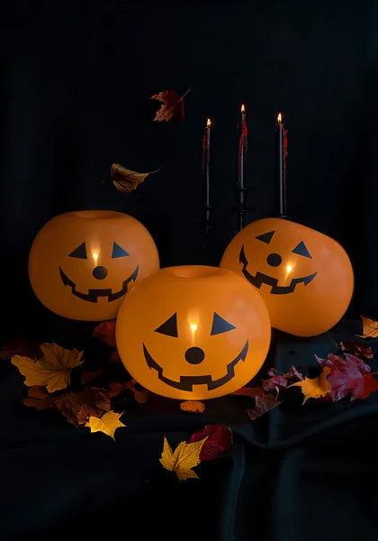 Halloween Ballons Orange Kürbisse 25cm 5Stk