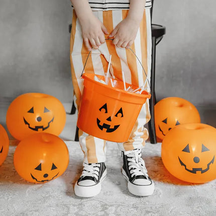 Halloween Ballons Orange Kürbisse 25cm 5Stk