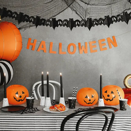Halloween Ballons Orange Kürbisse 25cm 5Stk