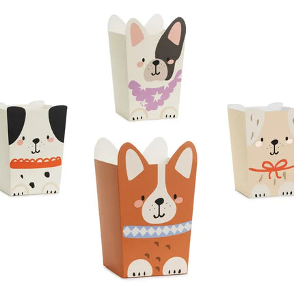 Hunde-Popcorn-Schalen 12,5 cm 6 Stk