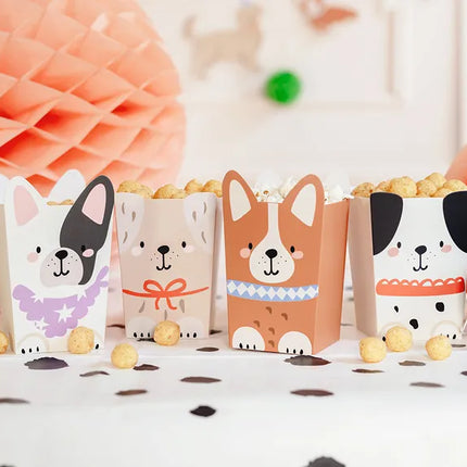 Hunde-Popcorn-Schalen 12,5 cm 6 Stk
