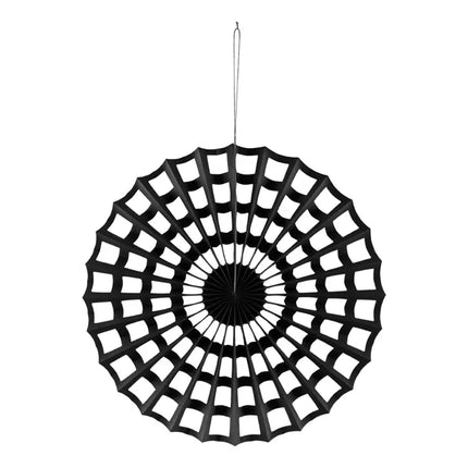 Spinnennetz Hängende Dekoration Schwarz 50cm
