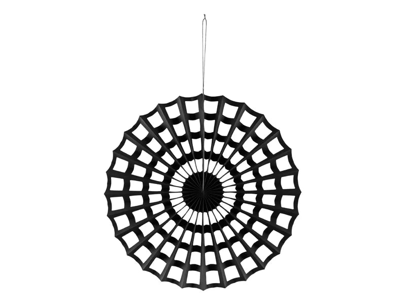 Spinnennetz Hängende Dekoration Schwarz 50cm