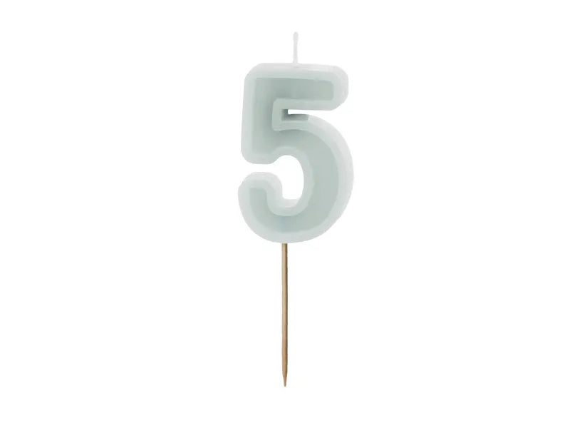 5 Jahre Kerzenlicht Grün 10cm