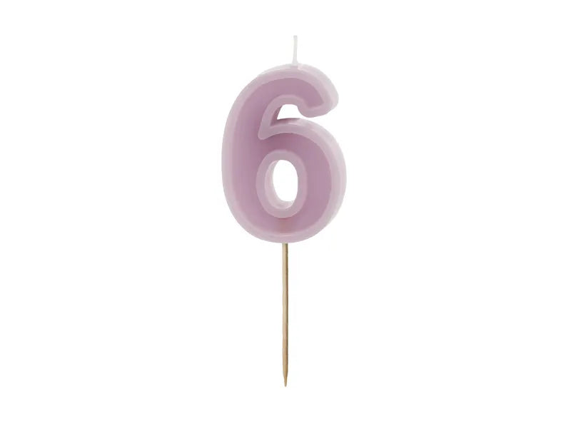 6 Jahre Kerze Kerze 10cm