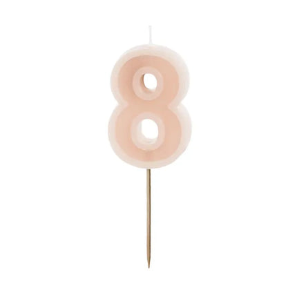8 Jahre Kerze Nackt 10cm
