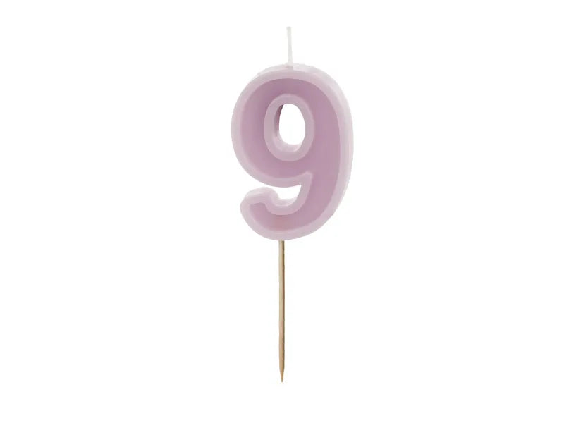9 Jahre Kerze Kerze 10cm