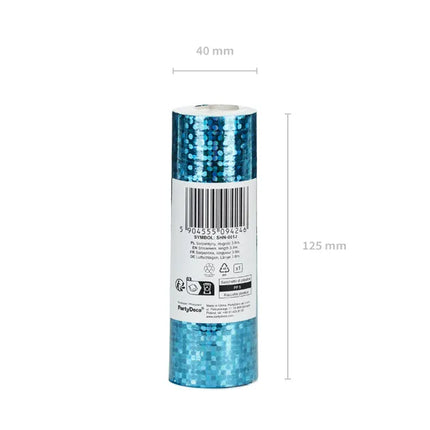 Blaue Serpentine Holographisch 3,8m