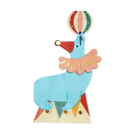 Zirkus-Servietten 17cm 12 Stk