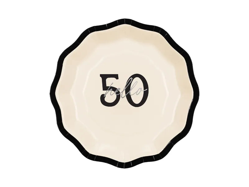 50 Jahre Teller 18cm 6Stück