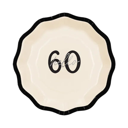 60 Jahre Teller 18cm 6Stück