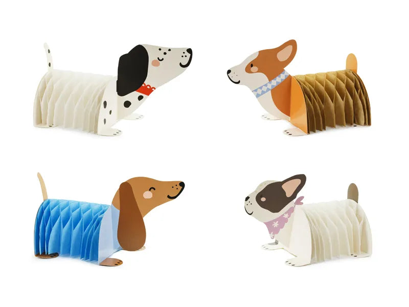 Hund Tischdekoration 30cm 4Stück