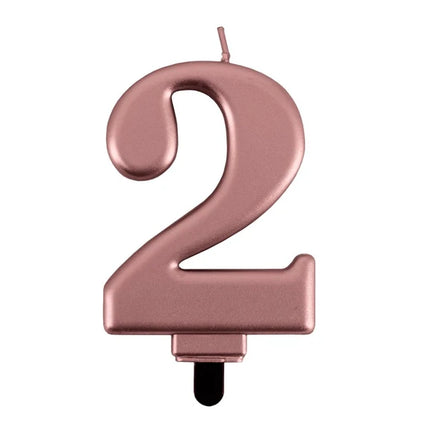 2-Jahres-Kerze in Roségold