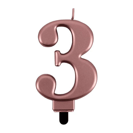 3-Jahres-Kerze in Roségold