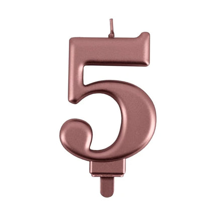 5-Jahres-Kerze in Roségold