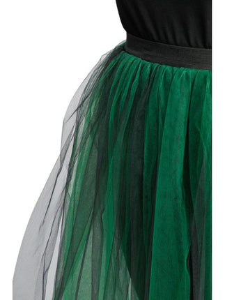 Tule Rok Damen Schwarz Grün