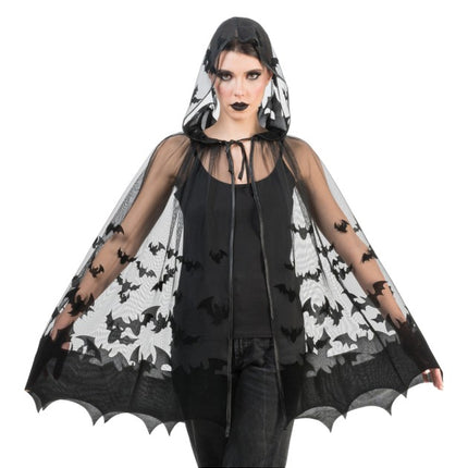 Fledermaus Cape Schwarz 78 cm