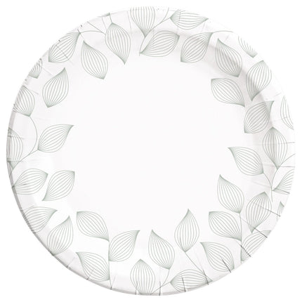 Bladeren Borden 23cm 8st van Procos koop je bij Partywinkel