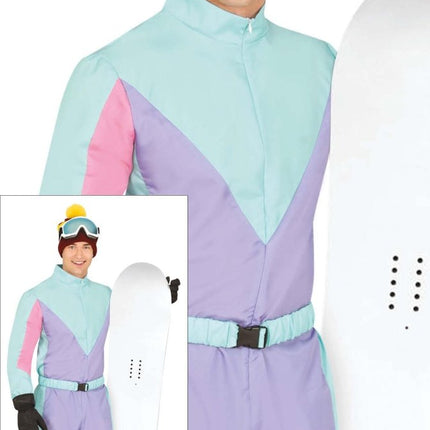 Blauw Paarse Skipak Heren - Partywinkel - 8434077841747