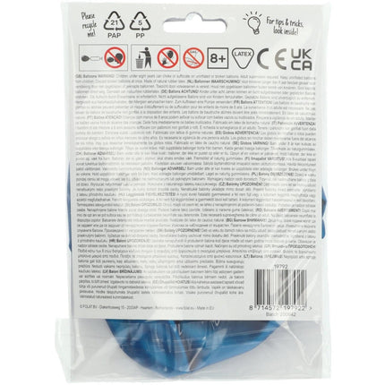 Blauwe Ballon Metallic Royal Blue 80cm van Folat koop je bij Partywinkel