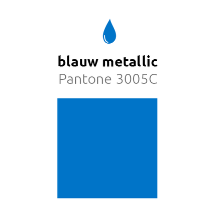 Blauwe Ballonnen Metallic 30cm 10st - Partywinkel - 8436540892195
