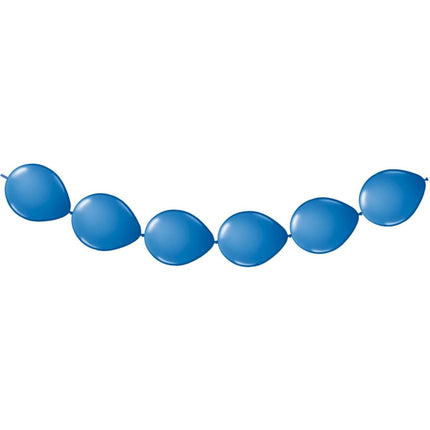 Blauwe Ballonnenslinger 3m 8st - Partywinkel - 8714572084512
