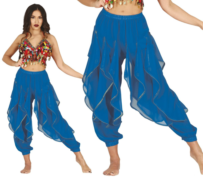 Blaue Hose Bauchtänzerin