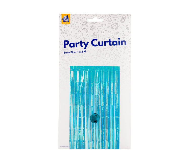 Blauwe Deurgordijn 2m - Partywinkel - 8716764236587