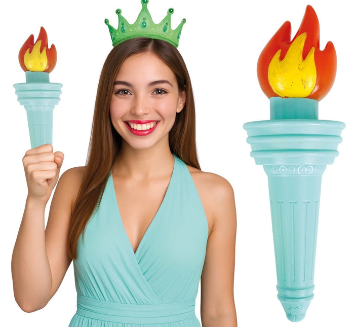 Blauwe Fakkel 30cm van Fiestas Guirca koop je bij Partywinkel