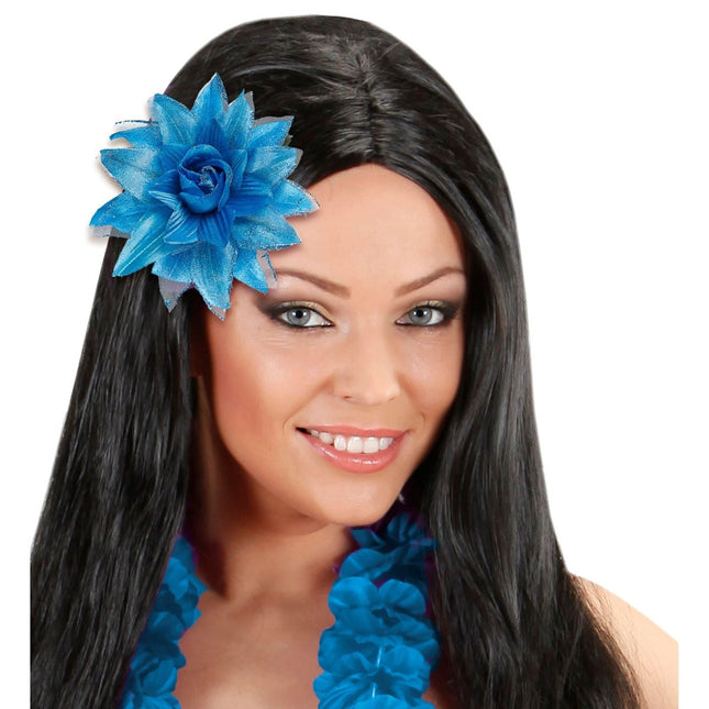 Blauwe Haarbloem van Widmann koop je bij Partywinkel