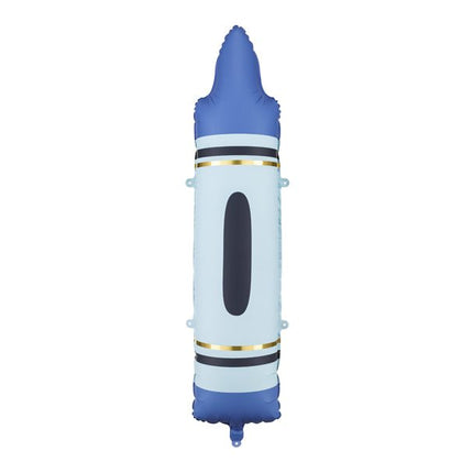 Blauwe Helium Ballon Potlood Leeg 1,04m - Partywinkel - 5904555052260