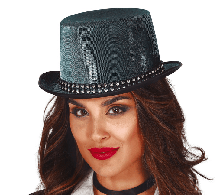 Blauwe Hoed Glimmend van Fiestas Guirca koop je bij Partywinkel