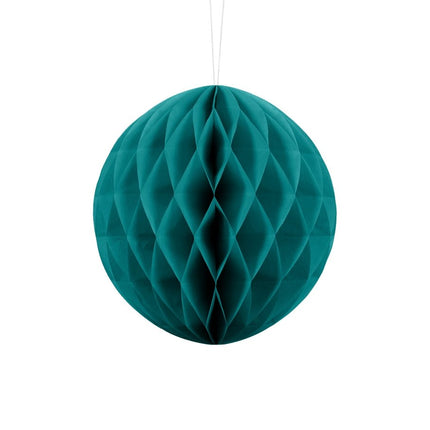 Blauwe Honeycomb 20cm van Partydeco koop je bij Partywinkel