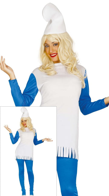 Blauwe Kabouter Kostuum Dames - Partywinkel - 8434077846858