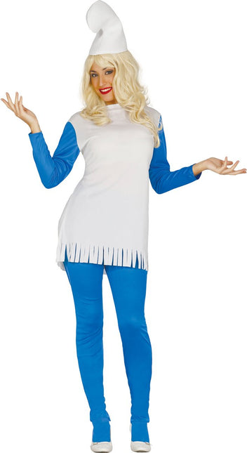 Blauwe Kabouter Kostuum Dames - Partywinkel - 8434077846858