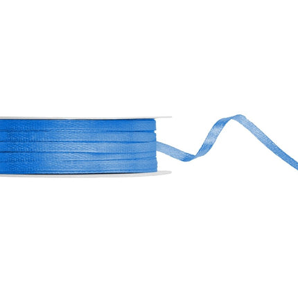 Blauwe Lint 3Mm Satijn 50m van Partydeco koop je bij Partywinkel