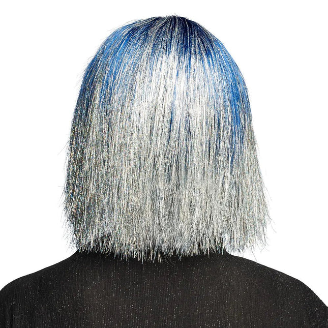 Blauwe Pruik Tinsel van Boland koop je bij Partywinkel