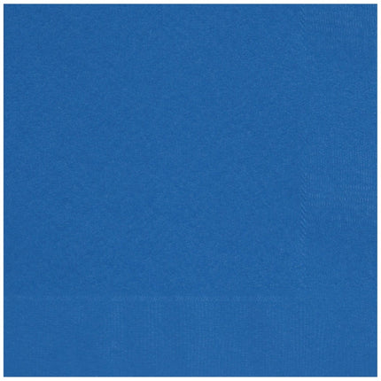Blauwe Servetten 2 Laags 33cm 20st van Unique koop je bij Partywinkel