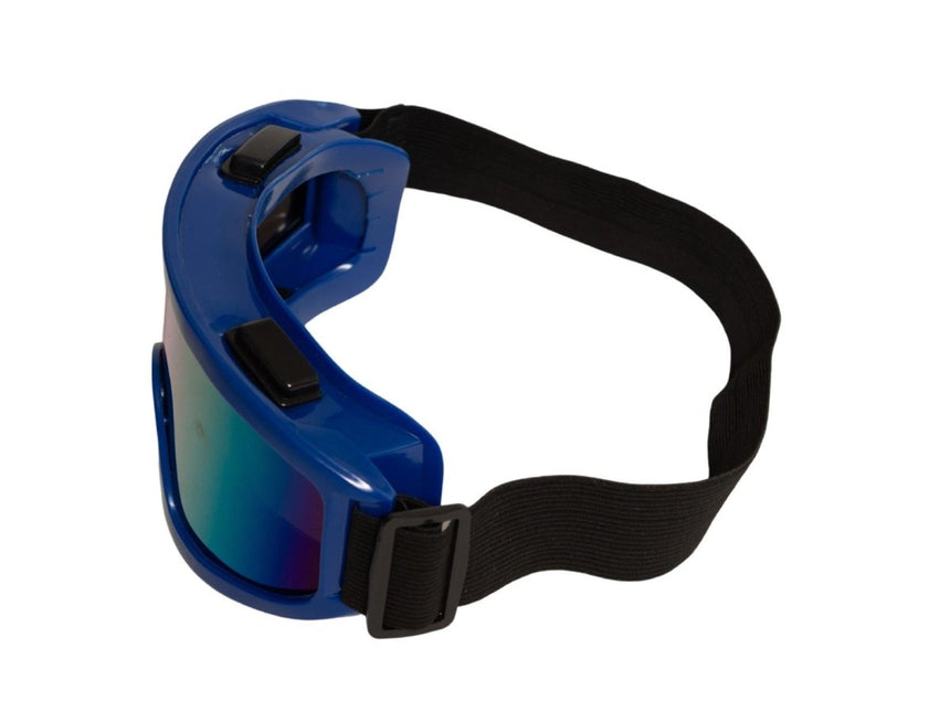 Blauwe Skibril Holografisch van Partychimp koop je bij Partywinkel