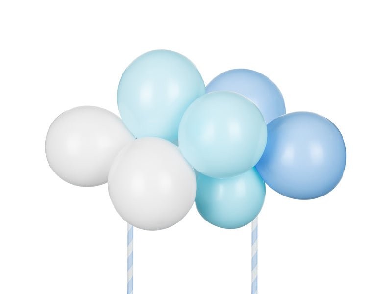 Blauwe Taarttopper Ballonnen 29cm van Partydeco koop je bij Partywinkel