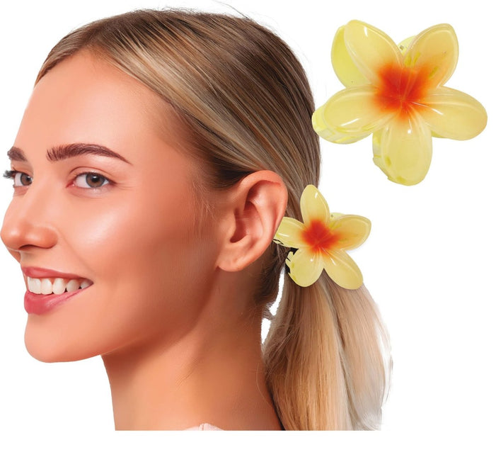 Bloem Haarclip Geel - Partywinkel - 8434077272541