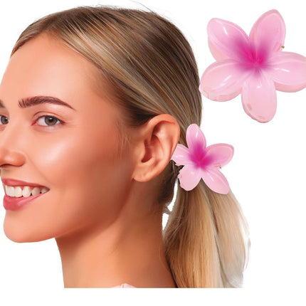 Bloem Haarclip Roze - Partywinkel - 8434077272527