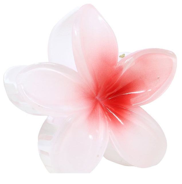 Bloem Haarclip Wit Rood - Partywinkel - 8434077272497